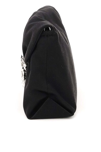 ROGER VIVIER Mini Satin Draped Handbag