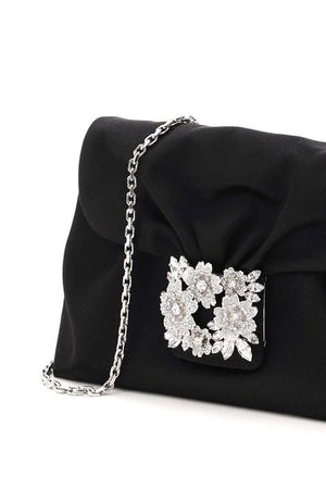 ROGER VIVIER Mini Satin Draped Handbag