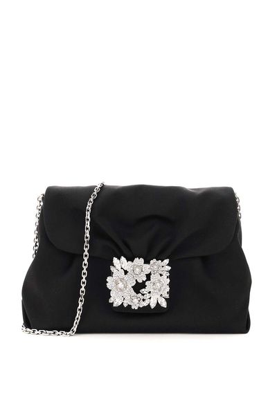 ROGER VIVIER Mini Satin Draped Handbag