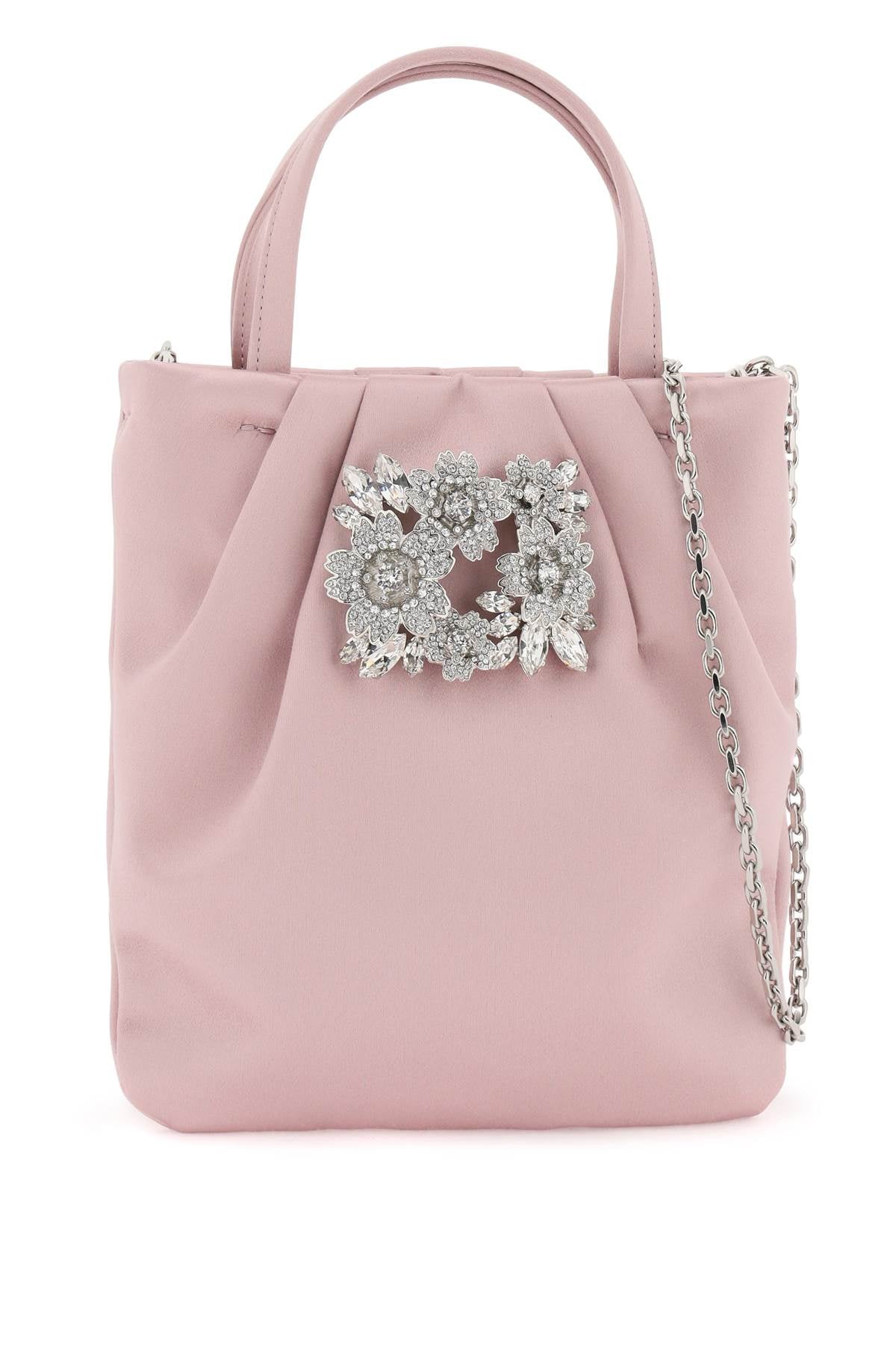 ROGER VIVIER Mini Satin Drapé Pocket Handbag