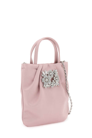 ROGER VIVIER Mini Satin Drapé Pocket Handbag