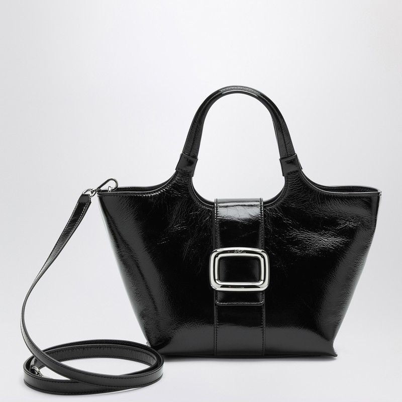 ROGER VIVIER MINI VIV' CHOCK Tote Handbag Handbag IN PATENT