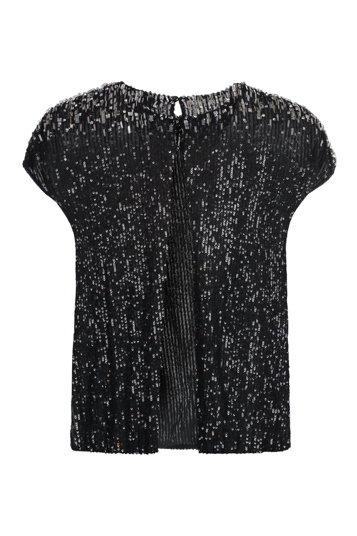 ELISABETTA FRANCHI Open Back Sequined Blouse for Women