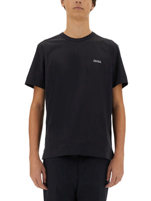 ZEGNA Classic Logo T-Shirt - Large Size