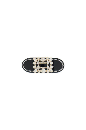 ROGER VIVIER Versailles Garden Crystal-Edged Hair Clip