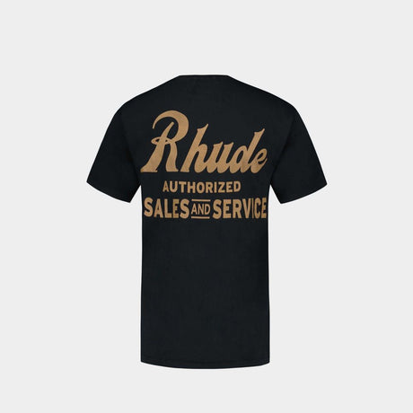 RHUDE Classic Black T-Shirt for Men in FW23 Collection