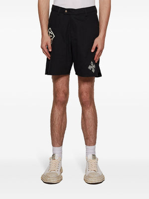 RHUDE Cross Logo Twill Shorts for Men - Fall/Winter 2024