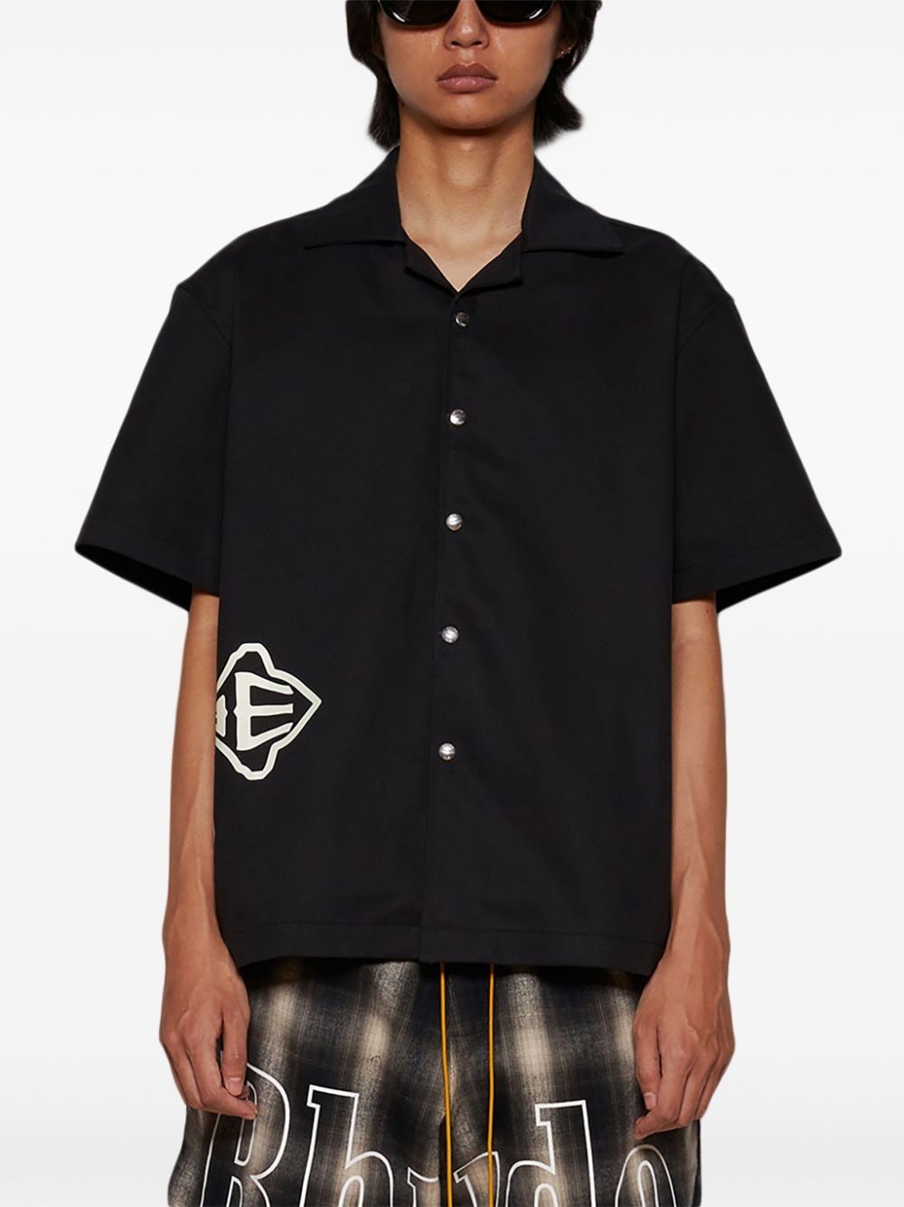 RHUDE Cross Logo Snap Shirt for Men - FW24 Collection