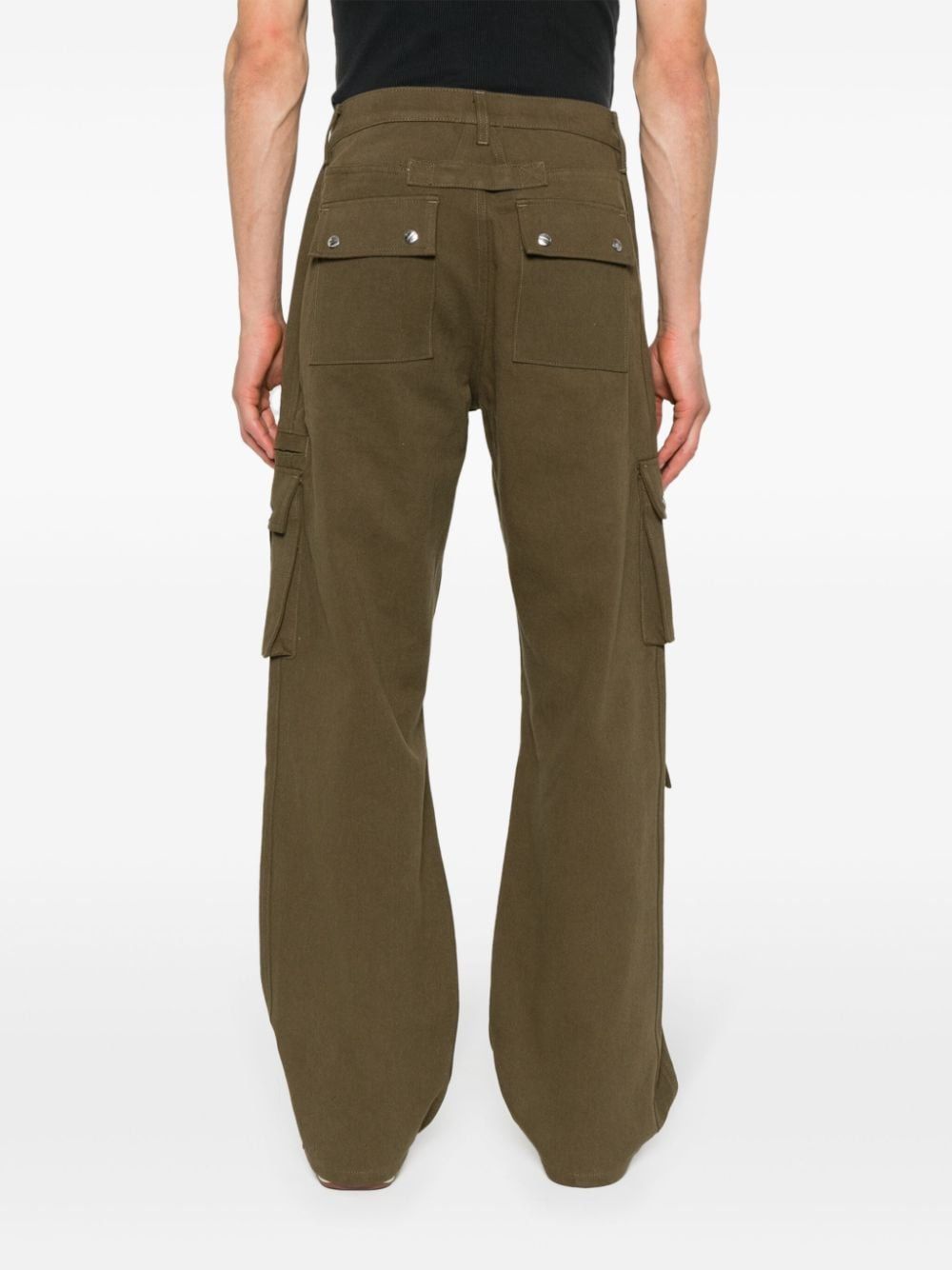 RHUDE Olive Twill Cargo Pants for Men