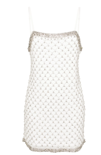 PINKO Crystal-Embellished Thigh-Length Dress