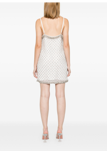 PINKO Crystal-Embellished Thigh-Length Dress