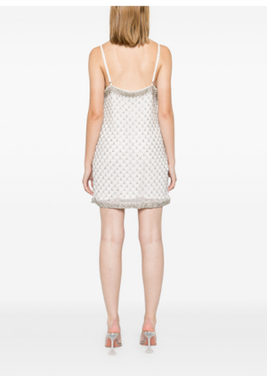 PINKO Crystal-Embellished Thigh-Length Dress