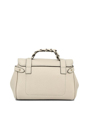 MULBERRY "Mini Alexa" Chic Tan Leather Top-Handle Handbag for Women - SS24