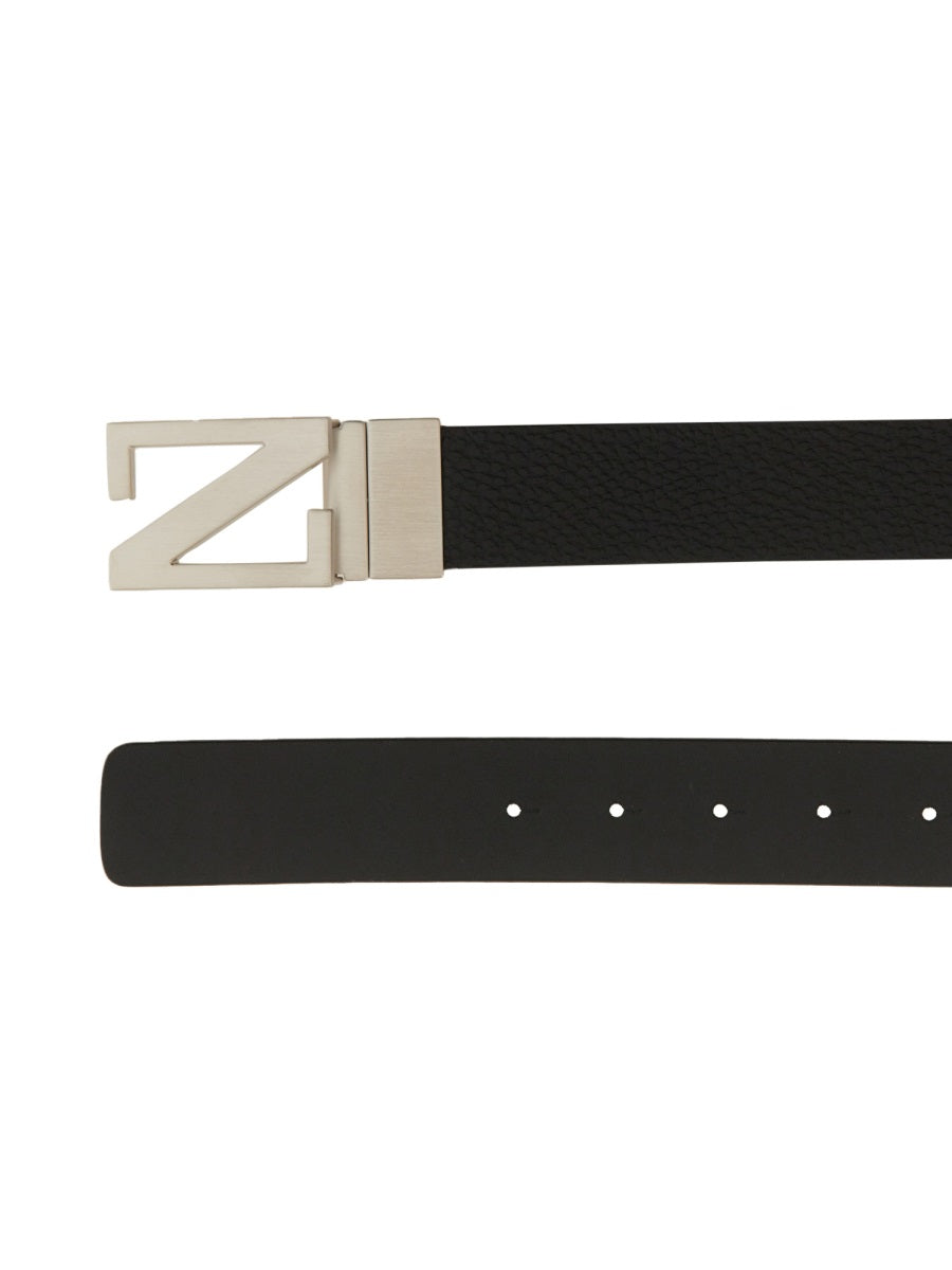 ZEGNA Reversible Leather Belt for Men