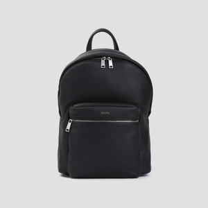 ZEGNA Leather Backpack - 30cm x 43cm x 13cm