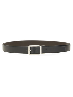 ZEGNA Reversible Leather Belt for Men