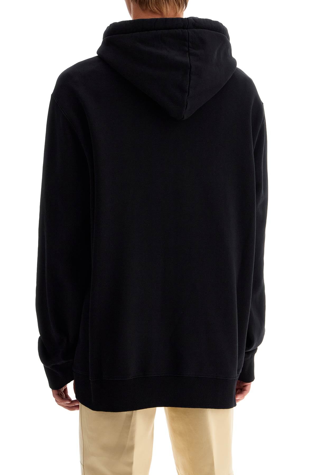 LANVIN Oversized Hooded Sweatshirt with Embroidered Logo