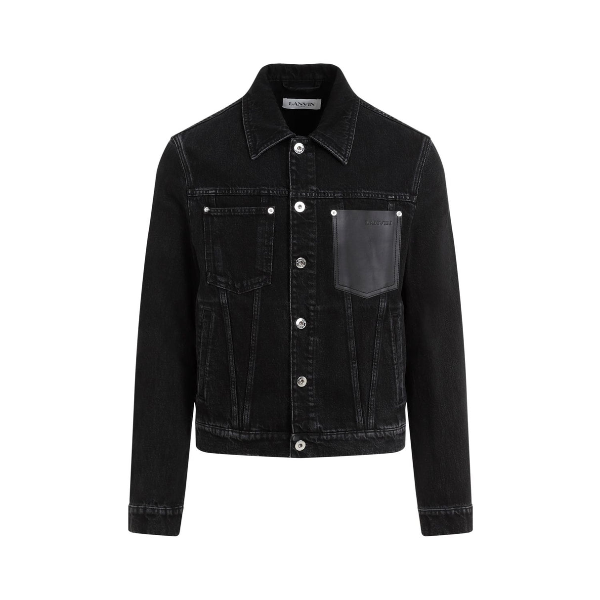 LANVIN Leather Detail Jacket for Men