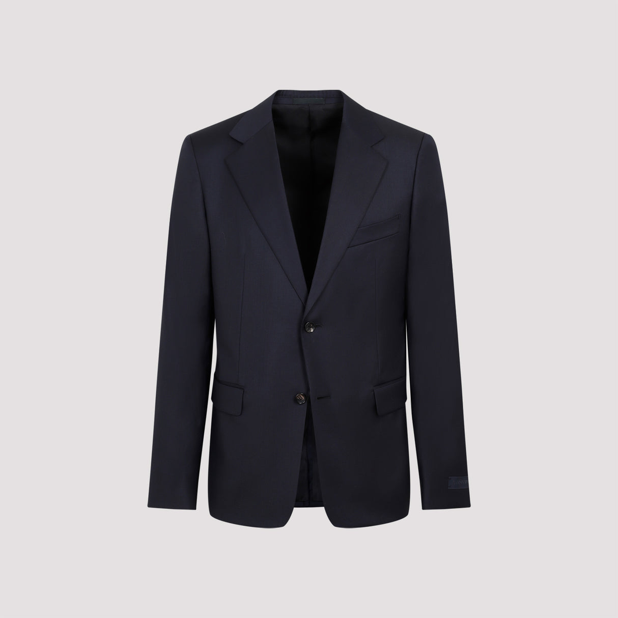 LANVIN Men's Blue Wool Single Breasted Jacket for FW23