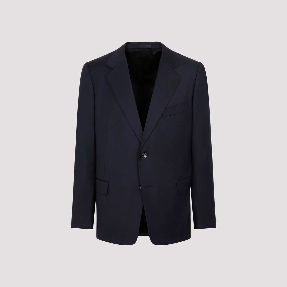 LANVIN Men's Blue Wool Jacket for SS23 Collection
