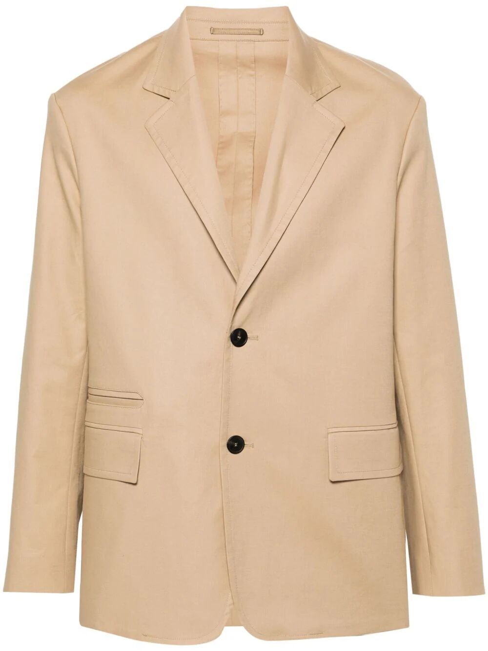 Áo blazer nam cột khuy bằng cotton - màu nâu