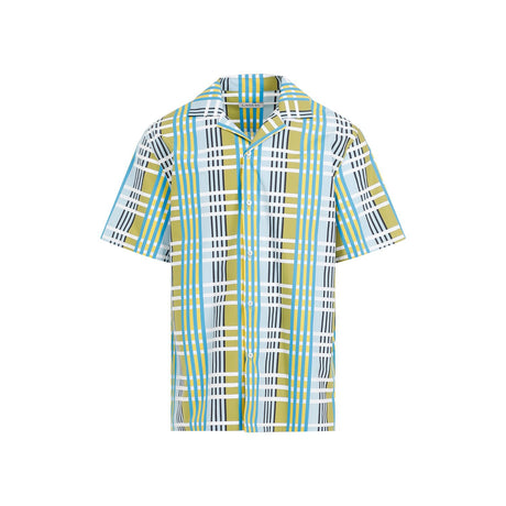 LANVIN Multicolour Cotton Bowling Shirt for Men - SS24 Collection