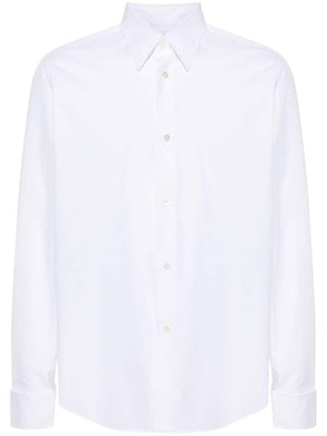 LANVIN Elegant Cotton Dress Shirt with Mitered Cuffs