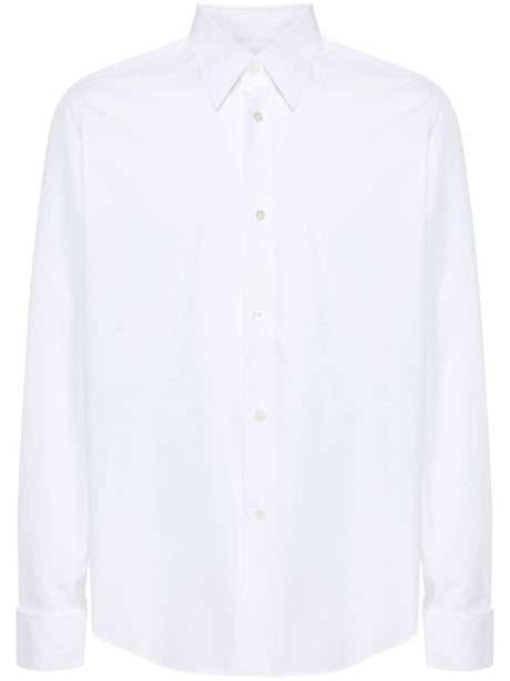 LANVIN Elegant Cotton Dress Shirt with Mitered Cuffs