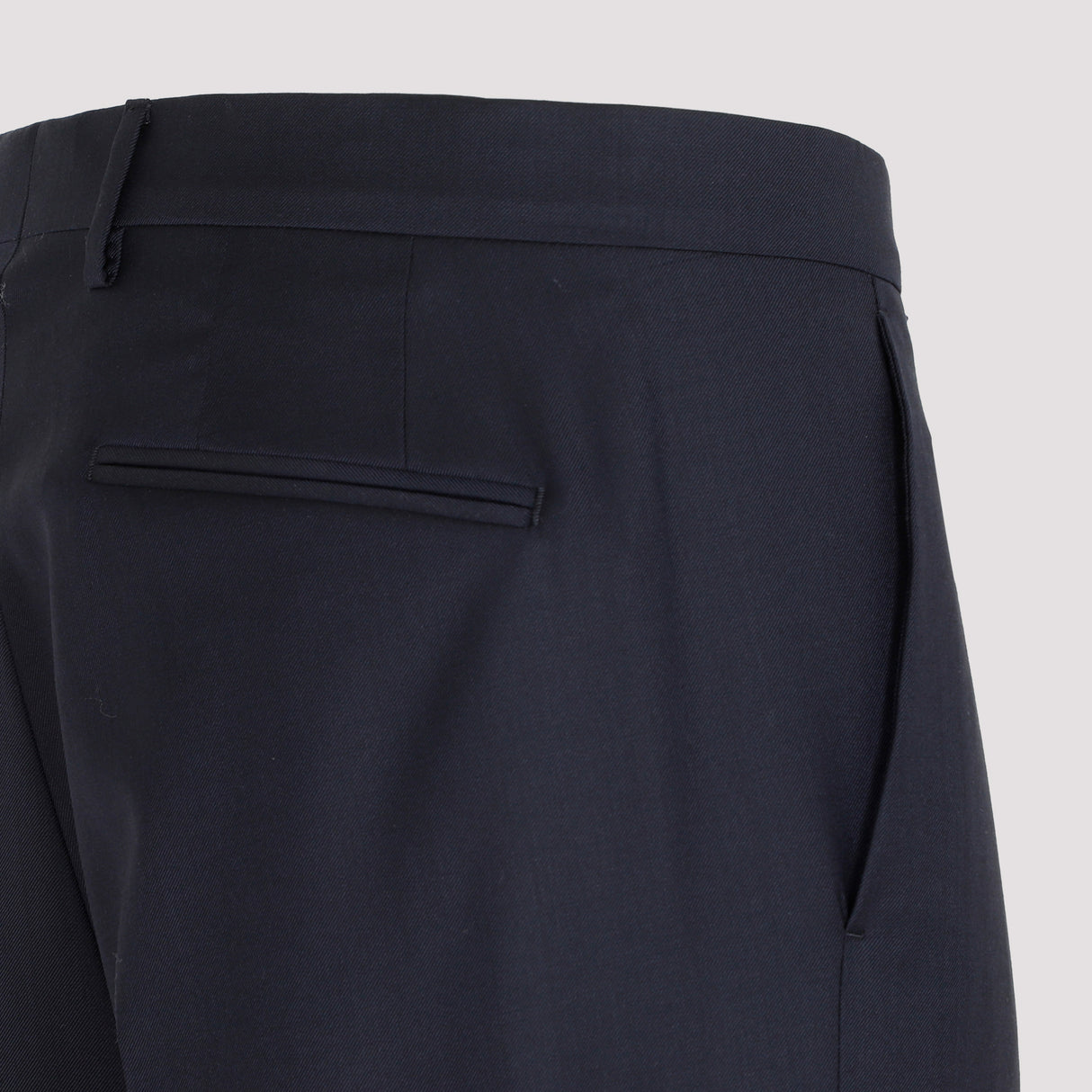 LANVIN Classic Blue Wool Pants for Men | SS23 Collection