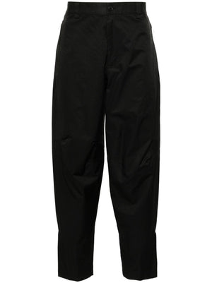 LANVIN Black Cotton Blend Biker Trousers for Men