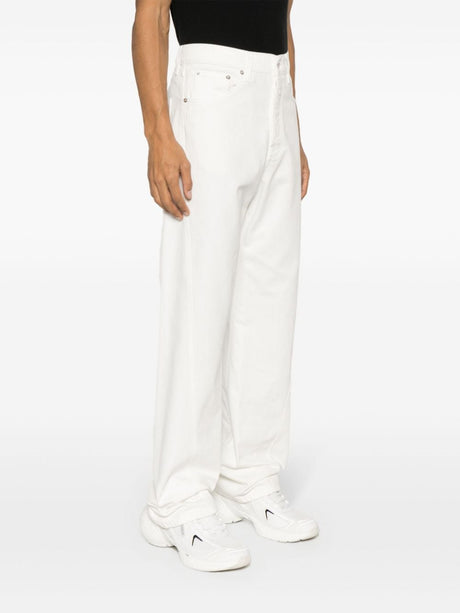 LANVIN Men's 24SS White Denim Straight Pants