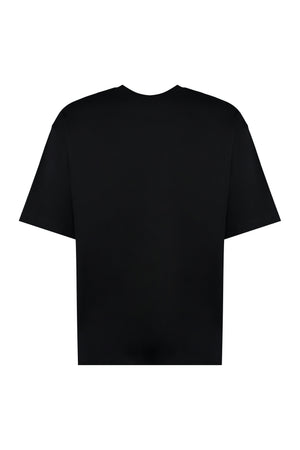 LANVIN Men's Black Logo Cotton T-Shirt