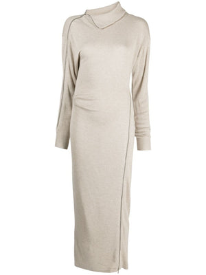 ISABEL MARANT Beige Knit Wool Dress for Women - FW23