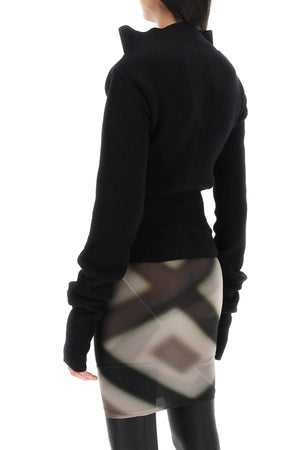 RICK OWENS Cowl Pullover in Nude & Neutrals for Women - FW23 Cashmere Knitwear