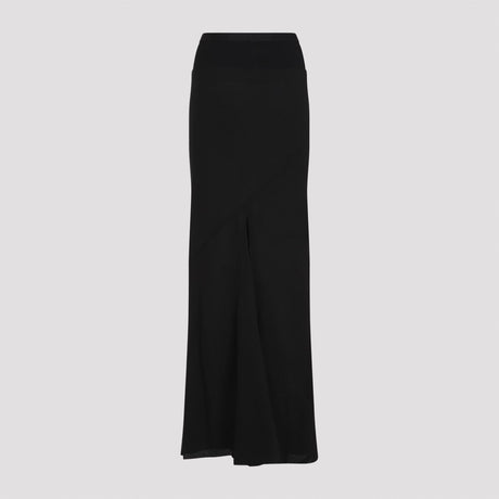 RICK OWENS Flared Long Skirt for Women - Elegant Wool Blend