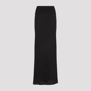 RICK OWENS Flared Long Skirt for Women - Elegant Wool Blend