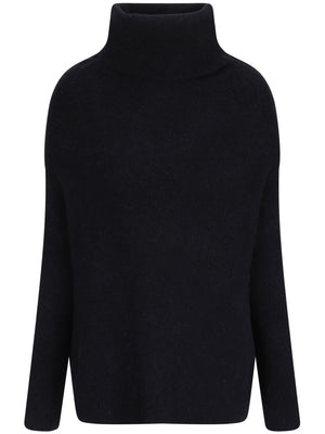 RICK OWENS Women's Knit Construction Roll Neck Sweater