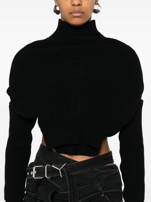 RICK OWENS Cashmere Blend Mock Neck Jumper