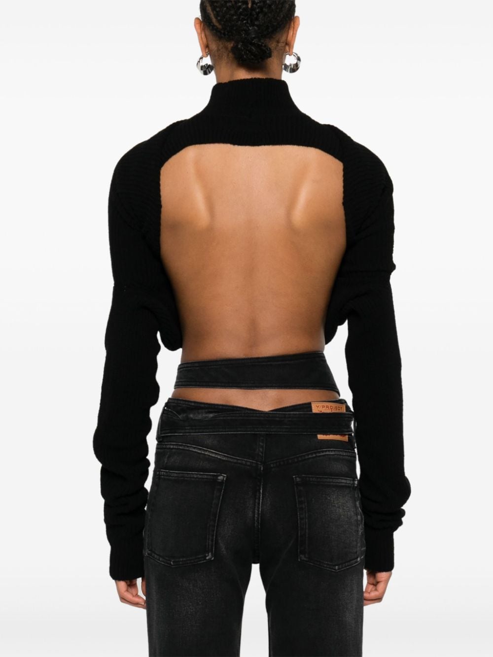 RICK OWENS Cashmere Blend Mock Neck Jumper