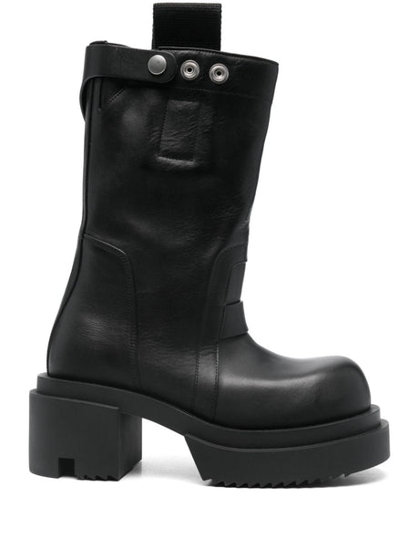 RICK OWENS LEATHER BOOTS