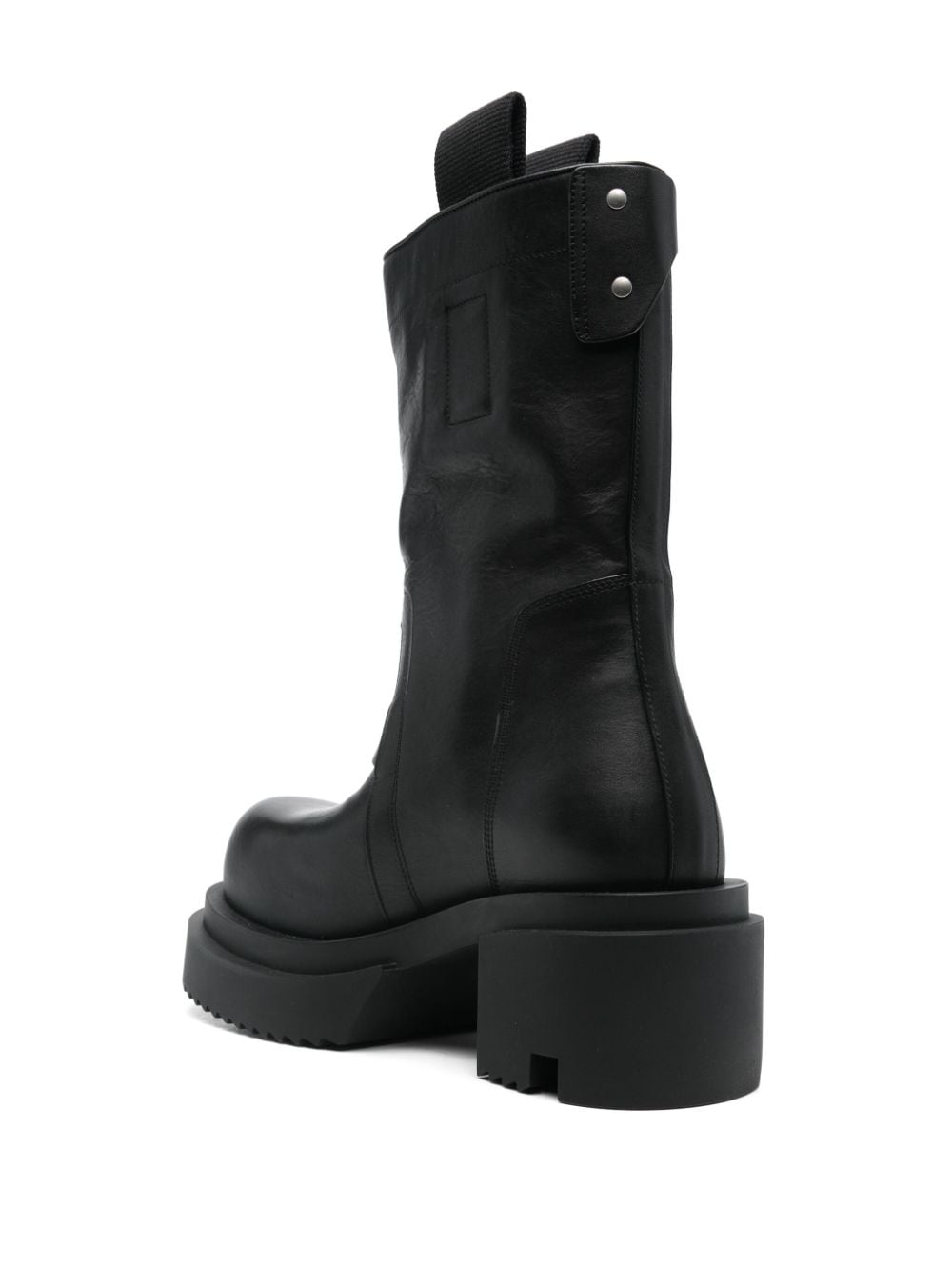 RICK OWENS Sleek Leather Ankle Boots for Women