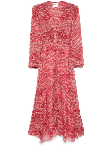 ISABEL MARANT ETOILE Long Gathered Muslin Dress