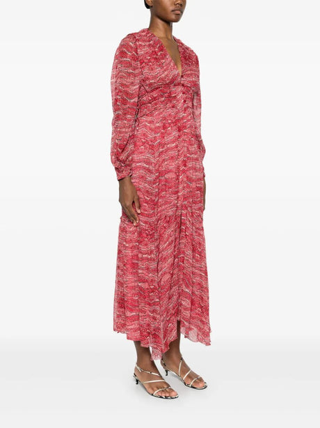 ISABEL MARANT ETOILE Long Gathered Muslin Dress