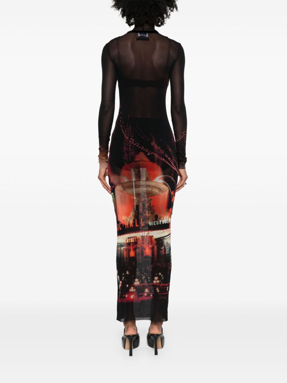 JEAN PAUL GAULTIER Pigalle Print Maxi Dress