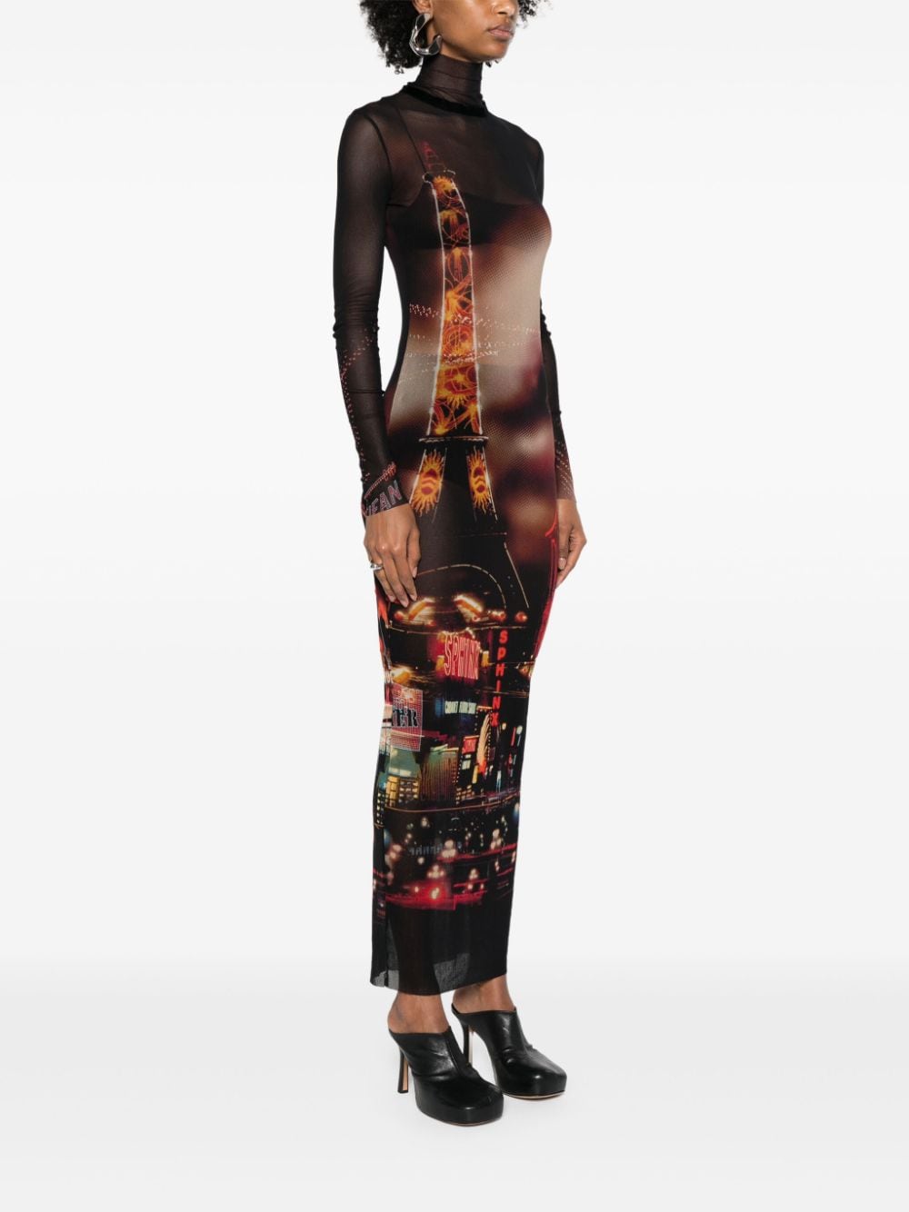 JEAN PAUL GAULTIER Pigalle Print Maxi Dress