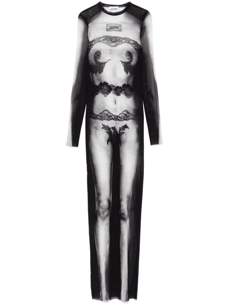 JEAN PAUL GAULTIER Long Mesh Design Body Dress