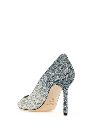 JIMMY CHOO Shaded Glitter Romy Pumps with Suede Trims in Mixed Colours for Women