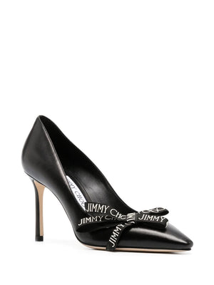 Giày cao gót da đen tinh tế cho phụ nữ - Romy 85mm cho mùa xuân hè 24