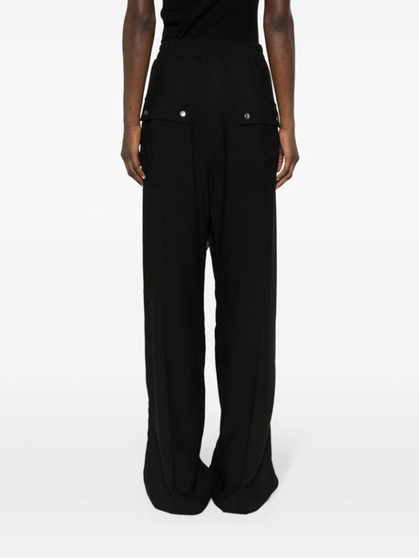 RICK OWENS New 24SS Black Training Pants for Women