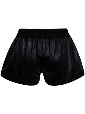 RICK OWENS Leather Mini Boxers Shorts for Women